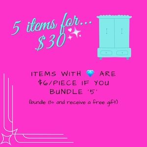 BUNDLE 5 ITEMS FOR $30 💎